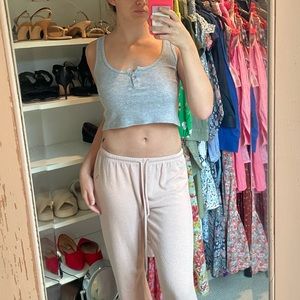 Grey Brandy Melville Crop Tank